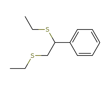 Molecular Structure of 85996-23-2 (rac-bis-1,2-(ethylsulfanyl)-1-phenylethane)