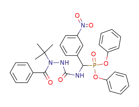 diphenyl {[(2-benzoyl-2-tert-butylhydrazino)carbonyl]amino}{3-nitrophenyl}methylphosphonate