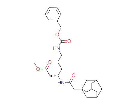 (S)-3-(2-Adamantan-1-yl-acetylamino)-6-benzyloxycarbonylamino-hexanoic acid methyl ester