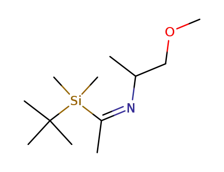 (1-(tert-butyldimethylsilyl)ethylidene)(2-methoxy-1-methylethyl)amine