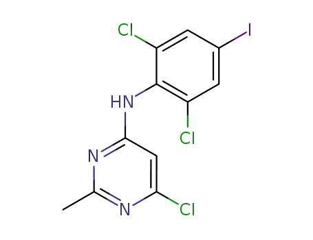 (6-chloro-2-methyl-pyrimidin-4-yl)-(2,6-dichloro-4-iodo-phenyl)-amine