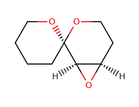 Molecular Structure of 191659-53-7 (Spiro3,7-dioxabicyclo4.1.0heptane-2,2-2Hpyran, tetrahydro-, (1.alpha.,2.beta.,6.alpha.)-)