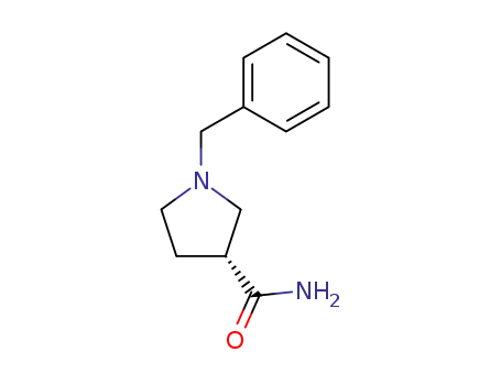 Molecular Structure of 115687-29-1 (1-BENZYL-PYRROLIDINE-3-CARBOXYLIC ACID AMIDE)