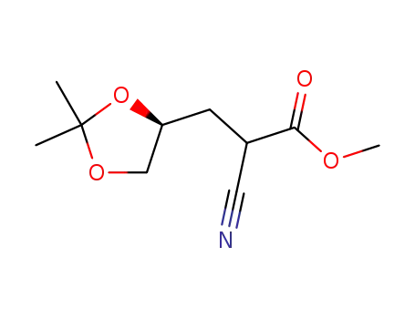 2-Cyano-3-((S)-2,2-dimethyl-[1,3]dioxolan-4-yl)-propionic acid methyl ester