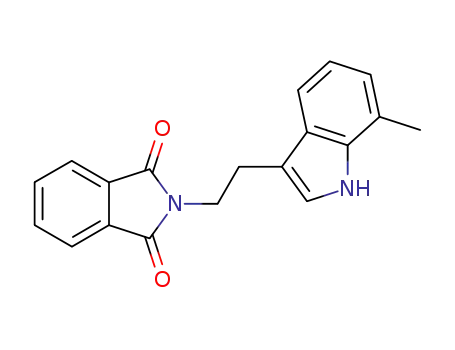 Molecular Structure of 192182-62-0 (2-[2-(7-Methyl-1H-indol-3-yl)-ethyl]-isoindole-1,3-dione)