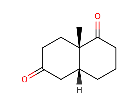 Molecular Structure of 201012-67-1 ((1S,6R)-1-methylbicyclo[4.4.0]decane-2,8-dione)