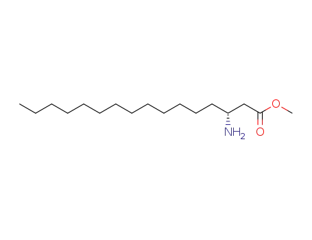 Molecular Structure of 331866-80-9 ((R)-3-Amino-hexadecanoic acid methyl ester)