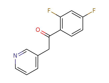 Molecular Structure of 129793-82-4 (Ethanone, 1-(2,4-difluorophenyl)-2-(3-pyridinyl)-)