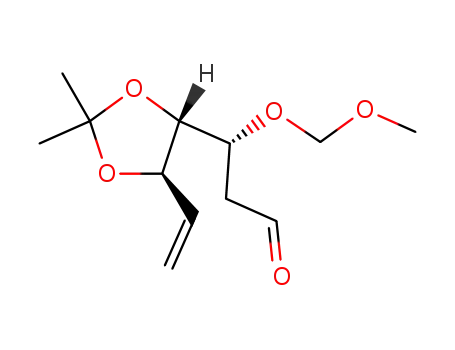 (R)-3-((4R,5R)-2,2-Dimethyl-5-vinyl-[1,3]dioxolan-4-yl)-3-methoxymethoxy-propionaldehyde
