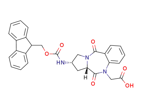 (2S,11AS)-FMOC-2-AMINO-10-CARBOXYMETHYL-1,2,3,11A-TETRAHYDRO-10H-PYRROLO[2,1-C][1,4]-BENZODIAZEPINE-5,11-DIONE