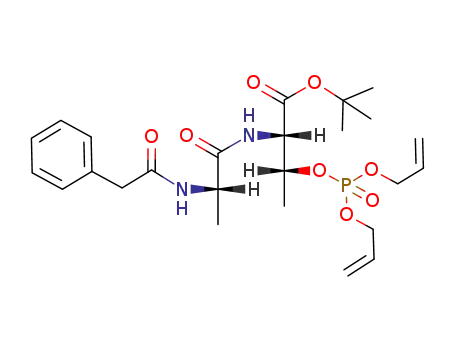 (2S,3R)-3-(Bis-allyloxy-phosphoryloxy)-2-((S)-2-phenylacetylamino-propionylamino)-butyric acid tert-butyl ester