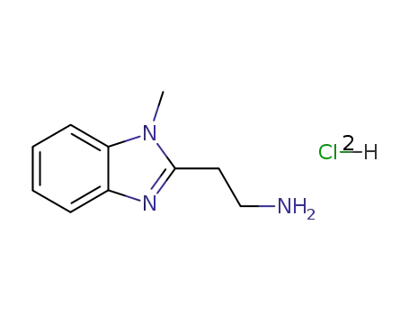 Molecular Structure of 138078-14-5 (2-(1-methyl-1H-benzo[d]imidazol-2-yl)ethanamine dihydrochloride)