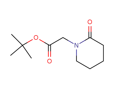 Molecular Structure of 216252-69-6 (1-t-Butoxycarbonylmethyl-2-piperidone)