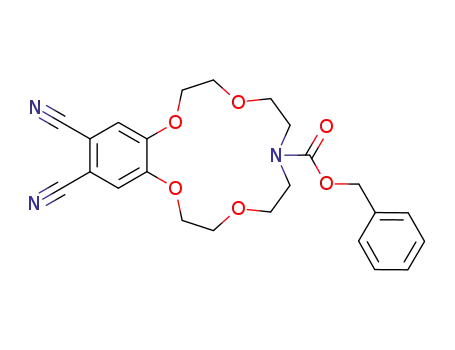 1,2-(7-benzyloxycarbonyl-7-aza-1,4,10,13-tetraoxatridecamethylene)-4,5-dicyanobenzene