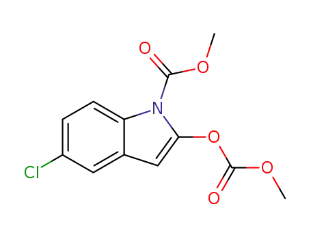 5-chloro-2-methoxycarbonyloxy-indole-
1-carboxylic acid methyl ester