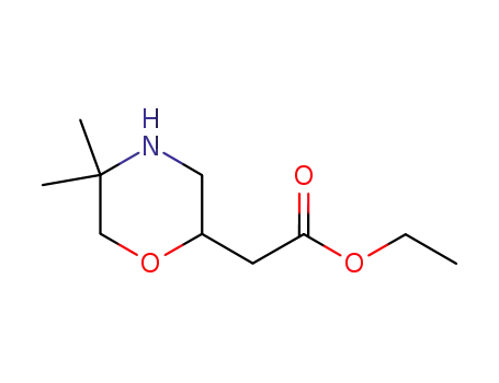 (5,5-Dimethyl-morpholin-2-yl)-acetic acid ethyl ester