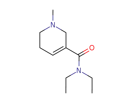 Molecular Structure of 26070-52-0 (N,N-diethyl-1-methyl-1,2,5,6-tetrahydropyridine-3-carboxamide)