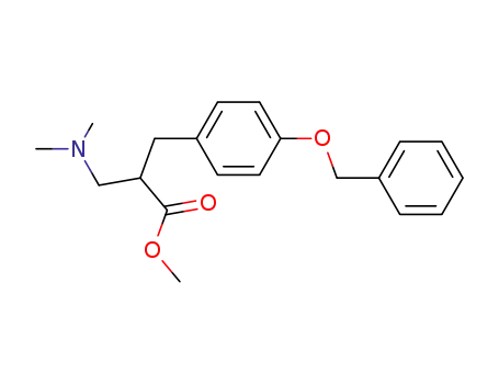 Molecular Structure of 196395-00-3 (methyl 3-(4-(phenylmethoxy) phenyl)-alpha-[(dimethylamino)methyl]-propanoate)