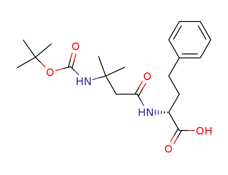 (R)-α-[(3-t-butoxycarbonylamino-3-methyl-1-oxobutyl)amino]benzenebutanoic acid