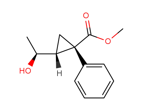 (1S,2R)-2-((S)-1-Hydroxy-ethyl)-1-phenyl-cyclopropanecarboxylic acid methyl ester