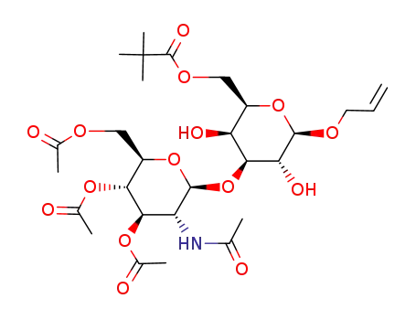 2,2-Dimethyl-propionic acid (2R,3S,4S,5R,6R)-6-allyloxy-4-((2S,3R,4R,5S,6R)-4,5-diacetoxy-6-acetoxymethyl-3-acetylamino-tetrahydro-pyran-2-yloxy)-3,5-dihydroxy-tetrahydro-pyran-2-ylmethyl ester