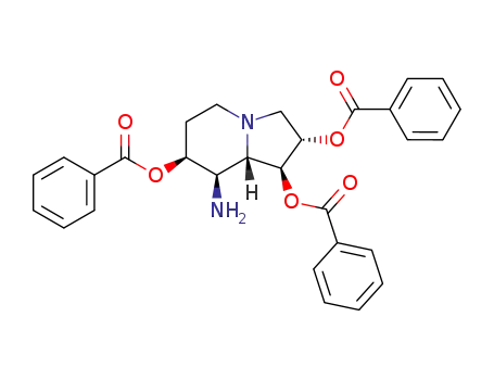 1,2,7-인돌리진트리올, 8-아미노옥타히드로-, 트리벤조에이트(에스테르), 1S-(1.alpha.,2.beta.,7.alpha.,8.alpha.,8a.alpha.)-