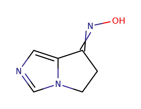 Molecular Structure of 272438-85-4 (7H-Pyrrolo[1,2-c]imidazol-7-one,5,6-dihydro-,oxime(9CI))
