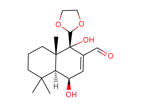 (1S,4R,4aS,8aS)-1-[1,3]Dioxolan-2-yl-1,4-dihydroxy-5,5,8a-trimethyl-1,4,4a,5,6,7,8,8a-octahydro-naphthalene-2-carbaldehyde