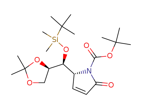tert-butyl (R)-2-((S)-((tert-butyldimethylsilyl)oxy)((R)-2,2-dimethyl-1,3-dioxolan-4-yl)methyl)-5-oxo-2,5-dihydro-1H-pyrrole-1-carboxylate