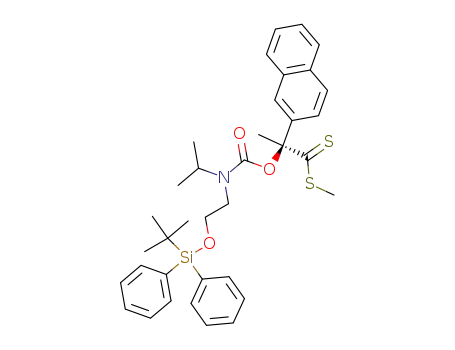 (S)-2-{[2-(tert-Butyl-diphenyl-silanyloxy)-ethyl]-isopropyl-carbamoyloxy}-2-naphthalen-2-yl-dithiopropionic acid methyl ester