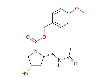 (2S,4S)-2-(Acetylamino-methyl)-4-mercapto-pyrrolidine-1-carboxylic acid 4-methoxy-benzyl ester