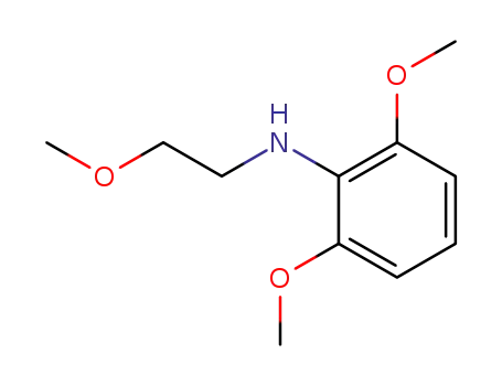 Molecular Structure of 253681-12-8 (2,6-DIMETHOXY-N-(2-METHOXYETHYL)BENZENAMINE)