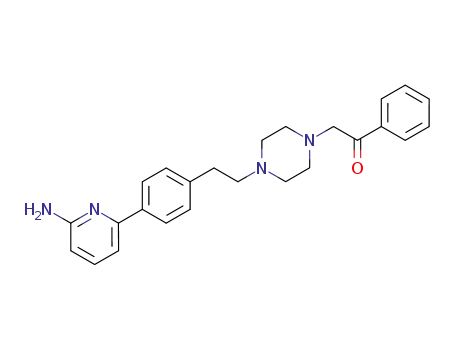 Molecular Structure of 198211-96-0 (2-[4-[2-[4-(6-Aminopyridin-2-yl)phenyl]ethyl]piperazin-1-yl]-1-phenylethanone)