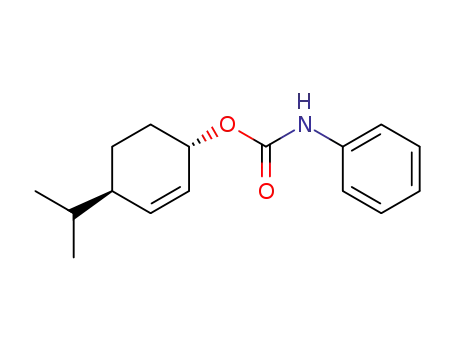 (+/-)-<i>trans</i>-4-phenylcarbamoyloxy-1-isopropyl-cyclohexene-<sup>(2)</sup>