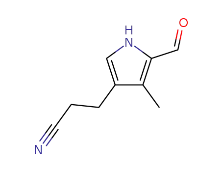 1H-Pyrrole-3-propanenitrile,5-formyl-4-methyl-(9CI)