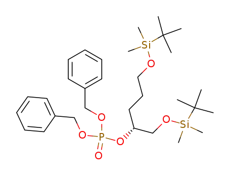 dibenzyl (2R)-1,5-bis(tert-butyldimethylsiloxy)pentan-2-yl phosphate