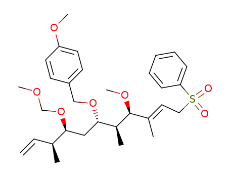 1-[(E)-(1S,2S,3R)-6-Benzenesulfonyl-3-methoxy-1-((2S,3S)-2-methoxymethoxy-3-methyl-pent-4-enyl)-2,4-dimethyl-hex-4-enyloxymethyl]-4-methoxy-benzene