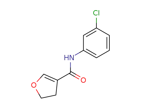 Molecular Structure of 95516-15-7 (4,5-Dihydro-furan-3-carboxylic acid (3-chloro-phenyl)-amide)