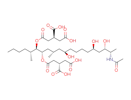 2-[2-[19-Acetamido-6-(3,4-dicarboxybutanoyloxy)-11,16,18-trihydroxy-5,9-dimethylicosan-7-yl]oxy-2-oxoethyl]butanedioic acid