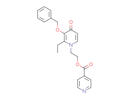 isonicotinic acid 2-(3-benzyloxy-2-ethyl-4-oxo-4<i>H</i>-pyridin-1-yl)-ethyl ester