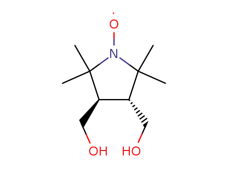 Molecular Structure of 229621-07-2 (trans-3,4-Bis(hydroxymethyl)-2,2,5,5-tetramethylpyrrolidin-1-yloxyl)