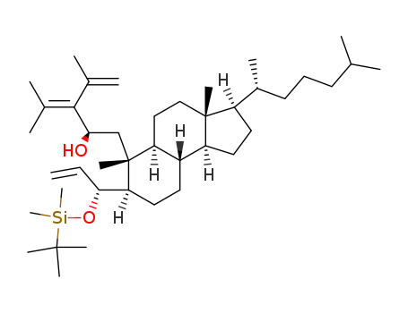 (R)-1-[(3R,3aR,5aS,6R,7R,9aS,9bS)-7-[(R)-1-(tert-Butyl-dimethyl-silanyloxy)-allyl]-3-((R)-1,5-dimethyl-hexyl)-3a,6-dimethyl-dodecahydro-cyclopenta[a]naphthalen-6-yl]-3-isopropenyl-4-methyl-pent-3-en-2-ol