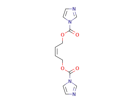 Molecular Structure of 1026530-53-9 (1,4-bis<(1-imidazolyl)carbonyloxy>-cis-2-butene)