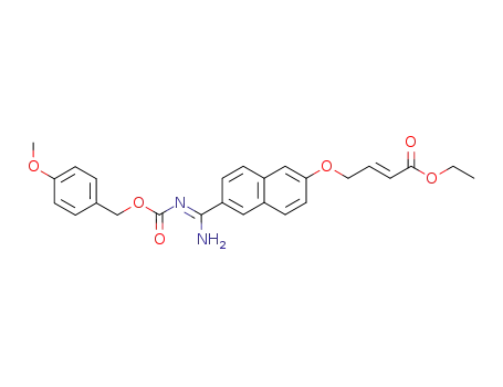4-<N-(4-methoxybenzyloxycarbonyl)-6-amidinonaphth-2-yloxy>but-2-enoate