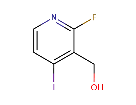 Molecular Structure of 171366-19-1 (2-FLUORO-3-(HYDROXYMETHYL)-4-IODOPYRIDINE)