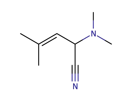 Molecular Structure of 223121-62-8 (3-Pentenenitrile,2-(dimethylamino)-4-methyl-(9CI))