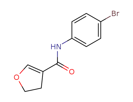 Molecular Structure of 158725-13-4 (4,5-Dihydro-furan-3-carboxylic acid (4-bromo-phenyl)-amide)