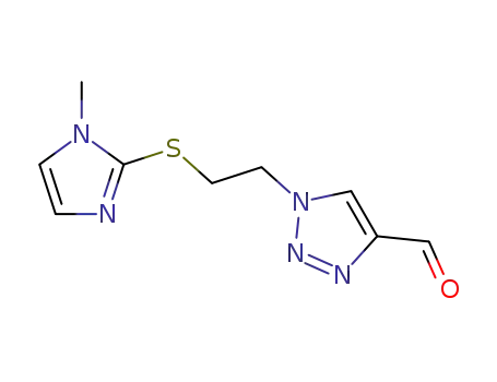 1-<2-(1-methylimidazol-2-yl)thioethyl>-1,2,3-triazole-4-carbaldehyde
