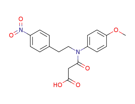 N-(4-Methoxy-phenyl)-N-[2-(4-nitro-phenyl)-ethyl]-malonamic acid