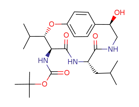 [3S,4S,7S,11R]-(11-hydroxy-7-isobutyl-3-isopropyl-5,8-dioxo-2-oxa-6,9-diazabicyclo[10.2.2]hexadeca-1<sup>(15)</sup>,12<sup>(16)</sup>,13-trien-4-yl)-carbamic acid tert-butyl ester